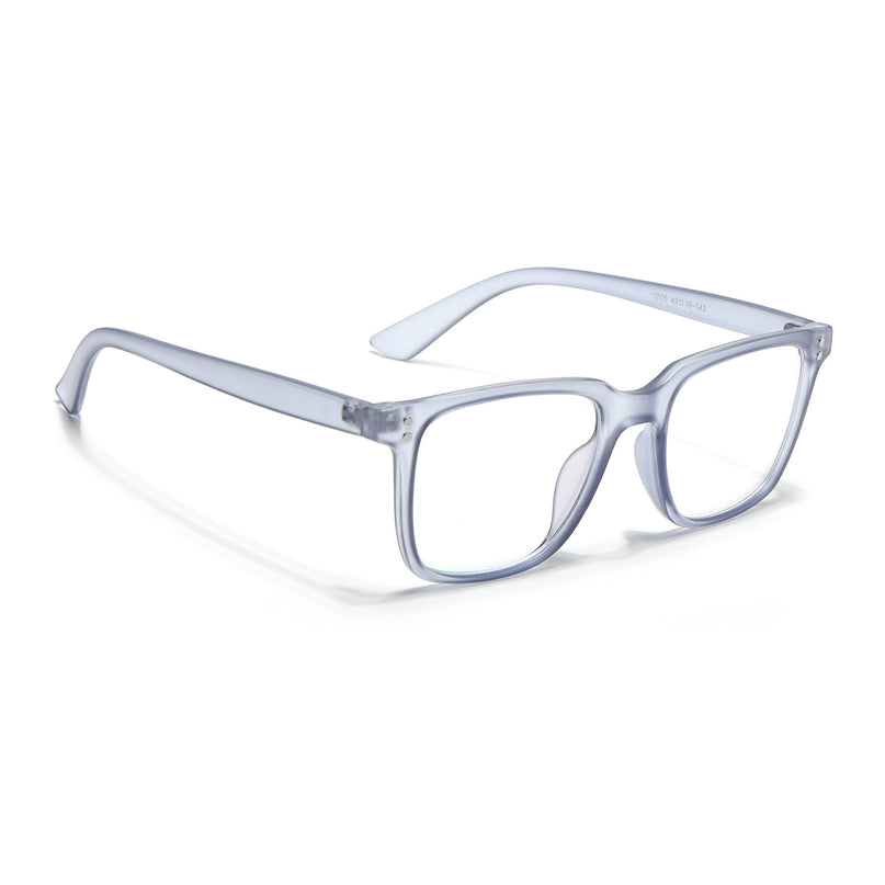 Eyejack Canment Blue Square Eyeglasses for Men & Women (CM1005FCL1762-C7)