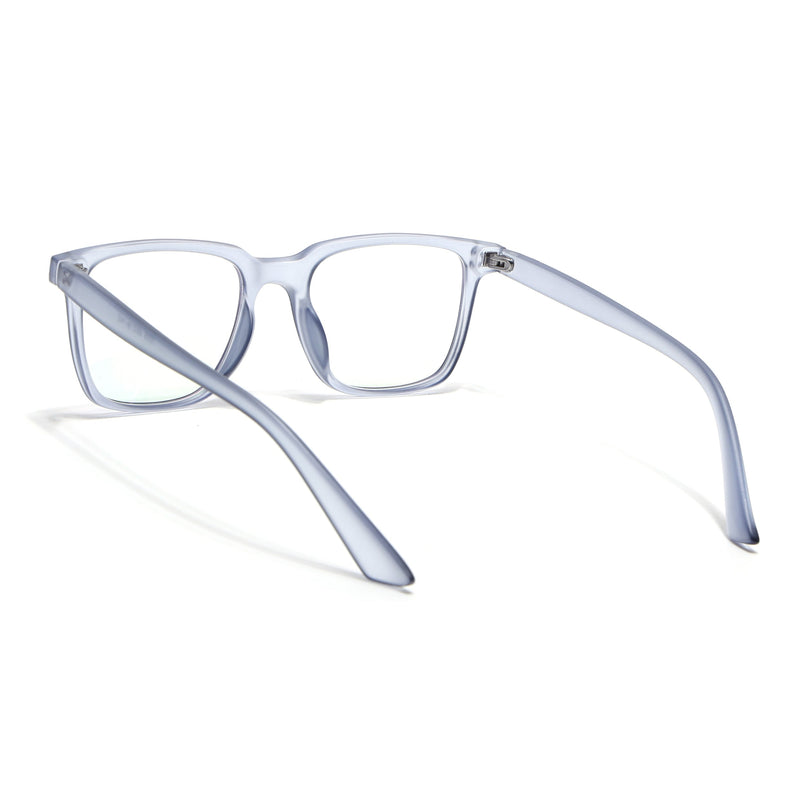 Eyejack Canment Blue Square Eyeglasses for Men & Women (CM1005FCL1762-C7)