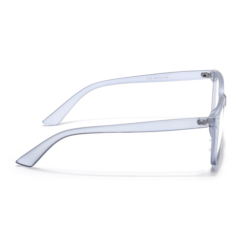 Eyejack Canment Blue Square Eyeglasses for Men & Women (CM1005FCL1762-C7)