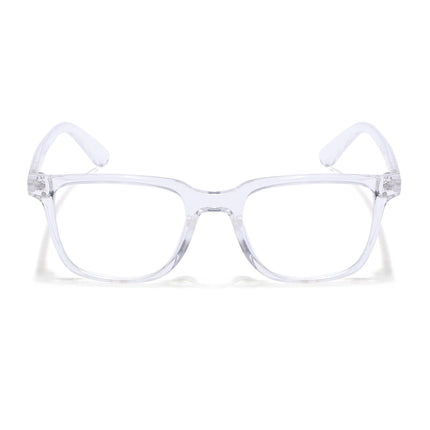 Eyejack Canment Transparent Square Eyeglasses for Men & Women (CM1005FCL1764-C9)