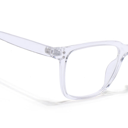 Eyejack Canment Transparent Square Eyeglasses for Men & Women (CM1005FCL1764-C9)