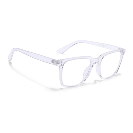 Eyejack Canment Transparent Square Eyeglasses for Men & Women (CM1005FCL1764-C9)