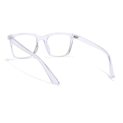 Eyejack Canment Transparent Square Eyeglasses for Men & Women (CM1005FCL1764-C9)