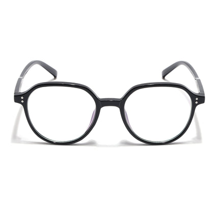 Eyejack Canment Black Round Eyeglasses for Women (CM20011FCL1830-C1)