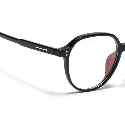Eyejack Canment Black Round Eyeglasses for Women (CM20011FCL1830-C1)