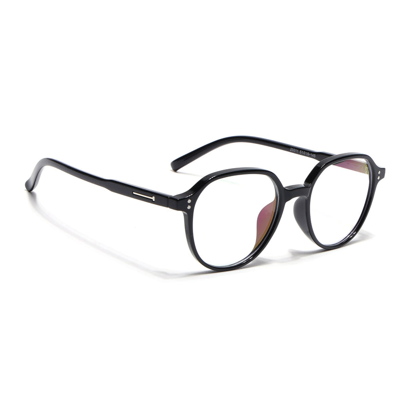 Eyejack Canment Black Round Eyeglasses for Women (CM20011FCL1830-C1)