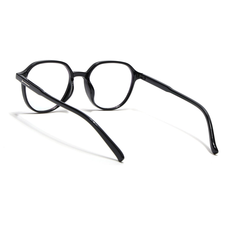 Eyejack Canment Black Round Eyeglasses for Women (CM20011FCL1830-C1)