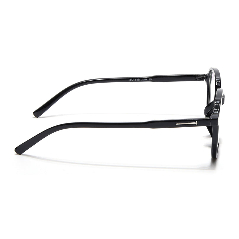 Eyejack Canment Black Round Eyeglasses for Women (CM20011FCL1830-C1)