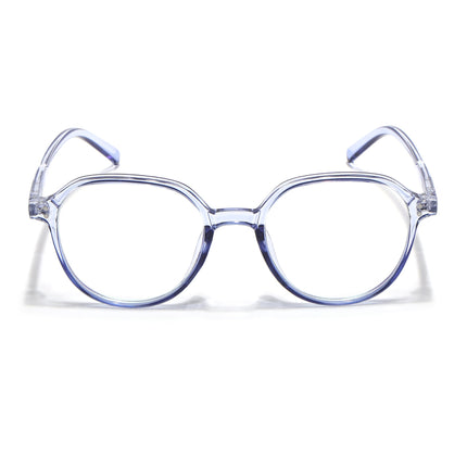 Eyejack Canment Blue Round Eyeglasses for Women (CM20011FCL1831-C2)