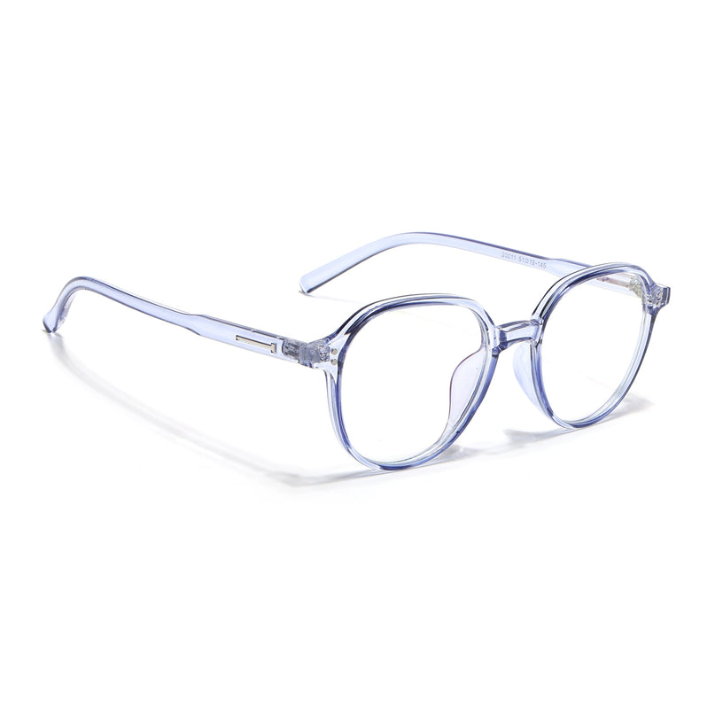 Eyejack Canment Blue Round Eyeglasses for Women (CM20011FCL1831-C2)