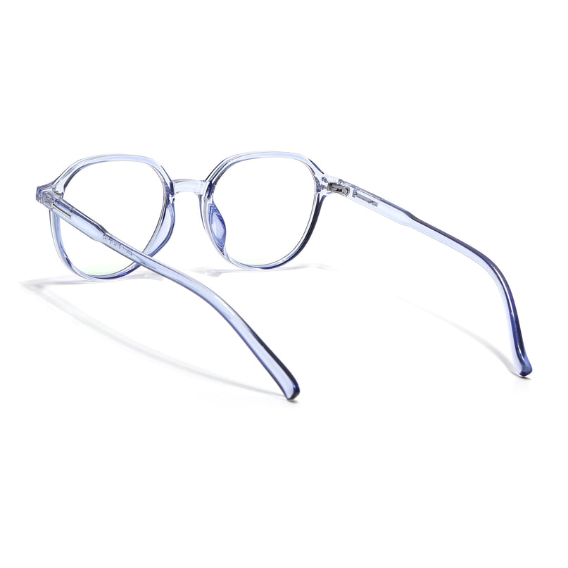 Eyejack Canment Blue Round Eyeglasses for Women (CM20011FCL1831-C2)