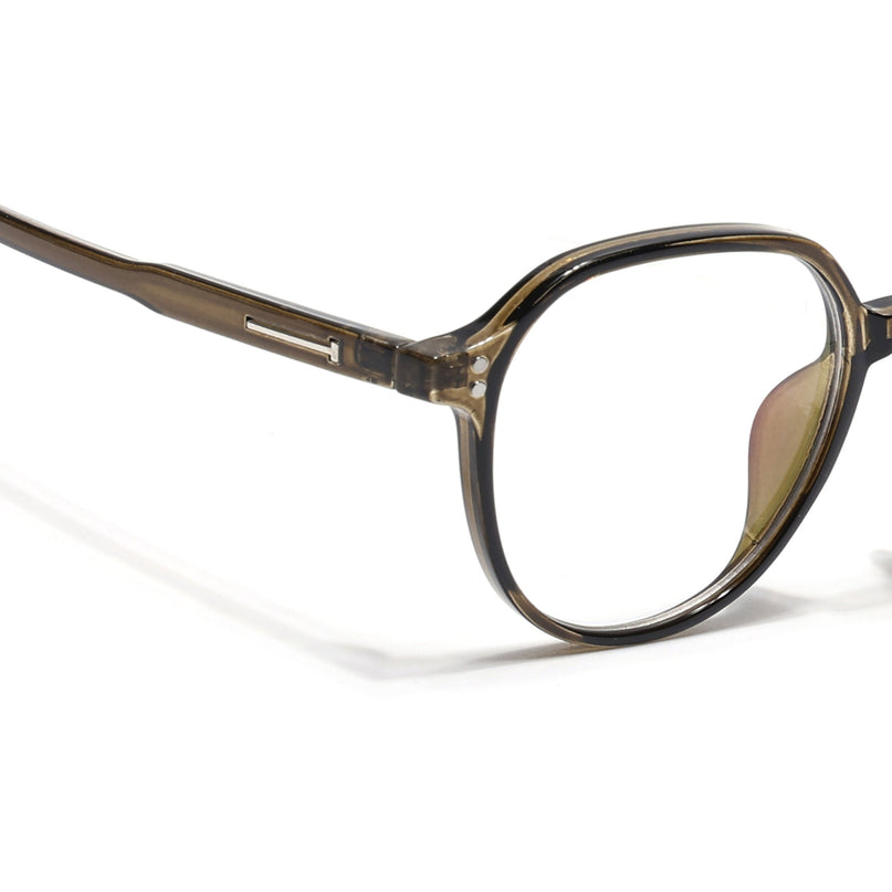 Eyejack Canment Olive Round Eyeglasses for Women (CM20011FCL1832-C3)
