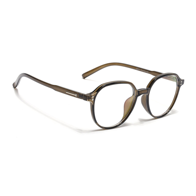 Eyejack Canment Olive Round Eyeglasses for Women (CM20011FCL1832-C3)