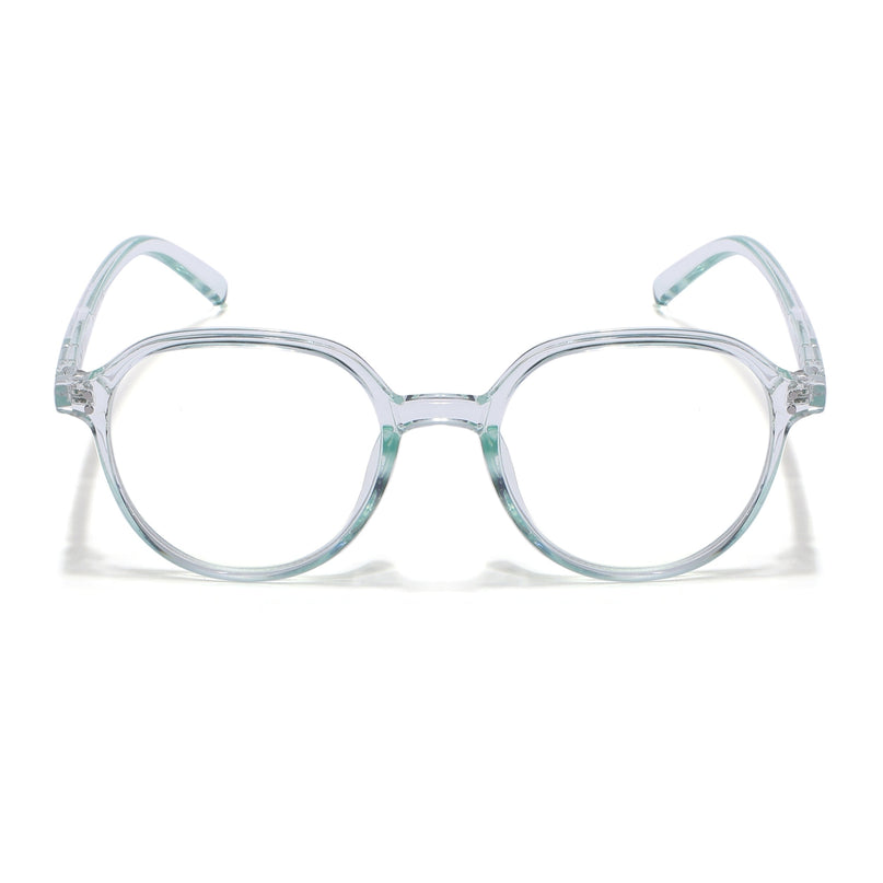 Eyejack Canment Sea Green Round Eyeglasses for Women (CM20011FCL1833-C4)