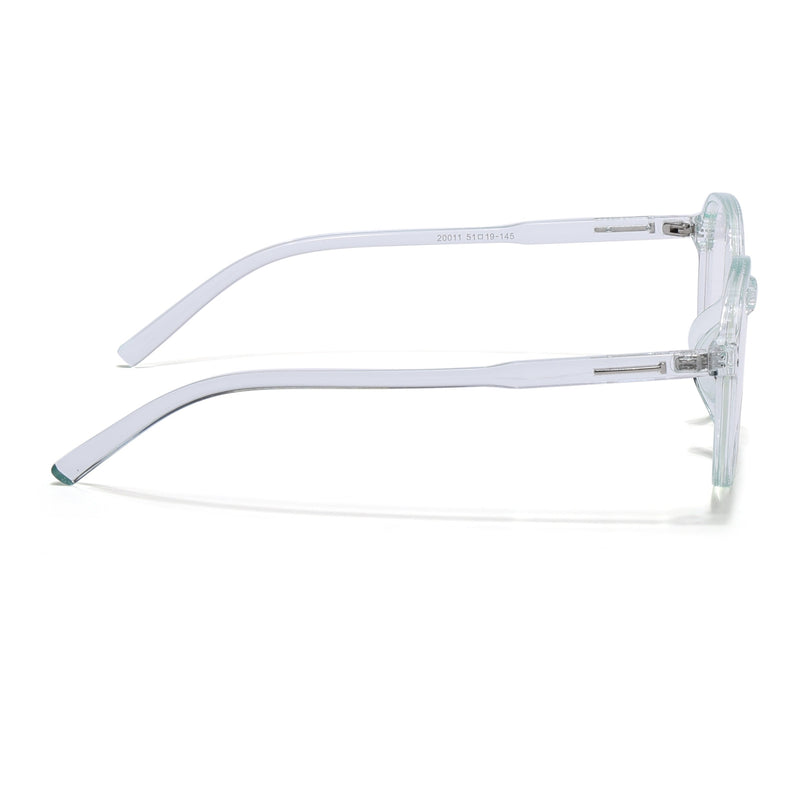 Eyejack Canment Sea Green Round Eyeglasses for Women (CM20011FCL1833-C4)