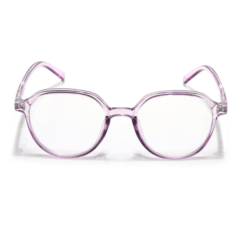 Eyejack Canment Purple Round Eyeglasses for Women (CM20011FCL1834-C5)