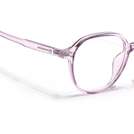 Eyejack Canment Purple Round Eyeglasses for Women (CM20011FCL1834-C5)