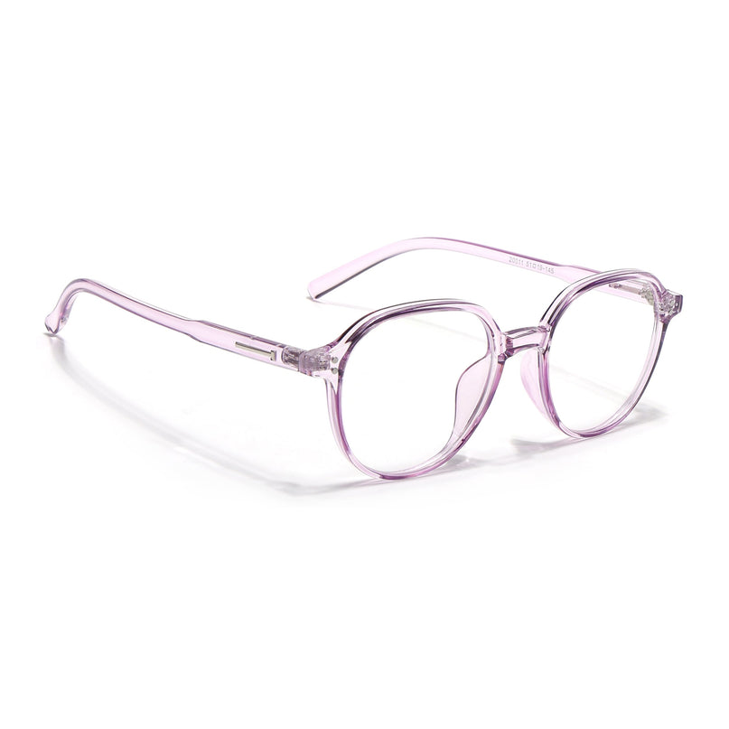 Eyejack Canment Purple Round Eyeglasses for Women (CM20011FCL1834-C5)