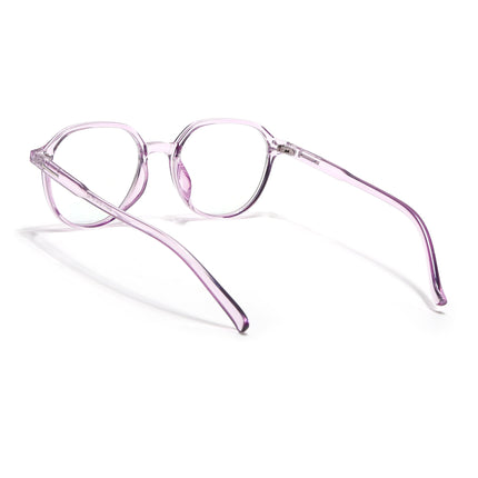 Eyejack Canment Purple Round Eyeglasses for Women (CM20011FCL1834-C5)