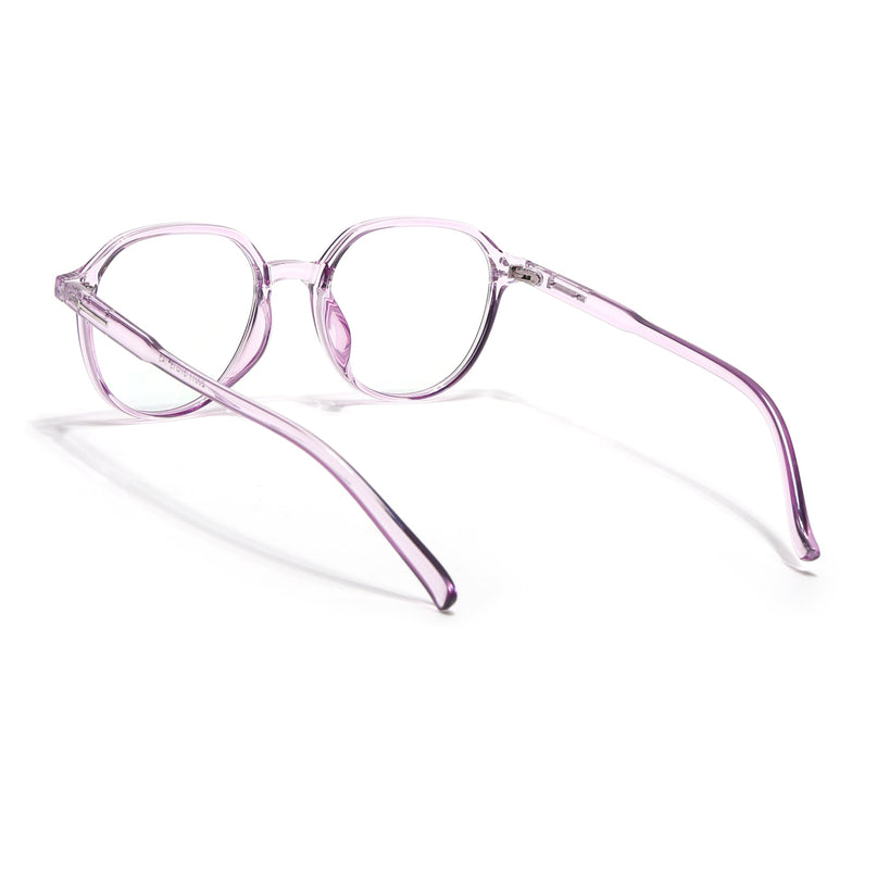 Eyejack Canment Purple Round Eyeglasses for Women (CM20011FCL1834-C5)