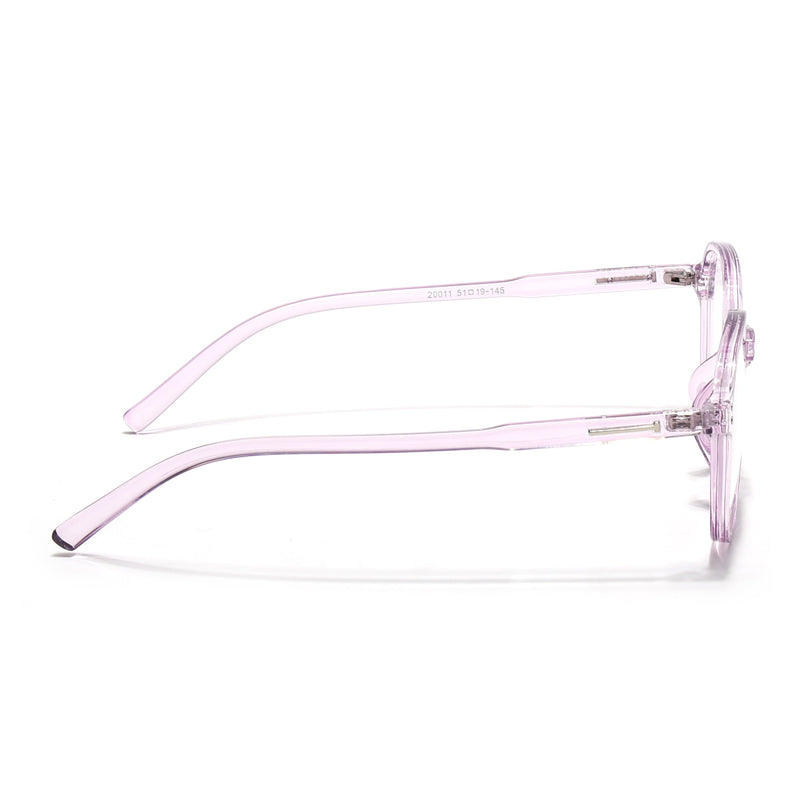 Eyejack Canment Purple Round Eyeglasses for Women (CM20011FCL1834-C5)