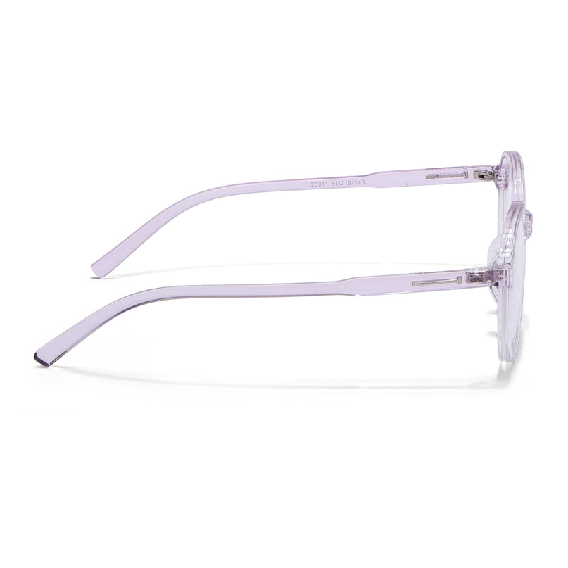Eyejack Canment Light Purple Round Eyeglasses for Women (CM20011FCL1835-C6)