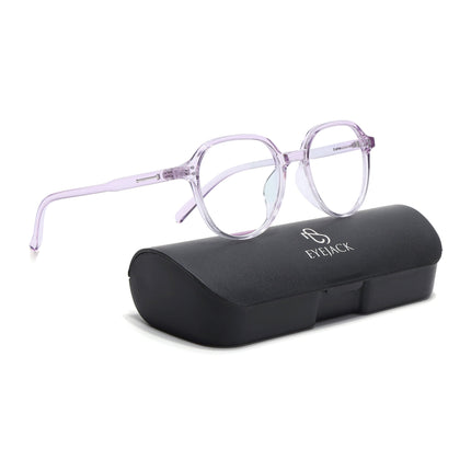 Eyejack Canment Light Purple Round Eyeglasses for Women (CM20011FCL1835-C6)