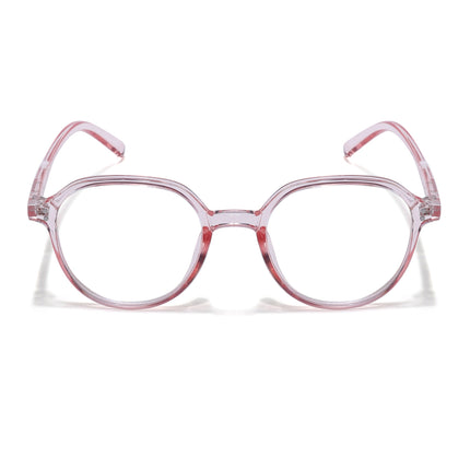 Eyejack Canment Pink Round Eyeglasses for Women (CM20011FCL1836-C7)