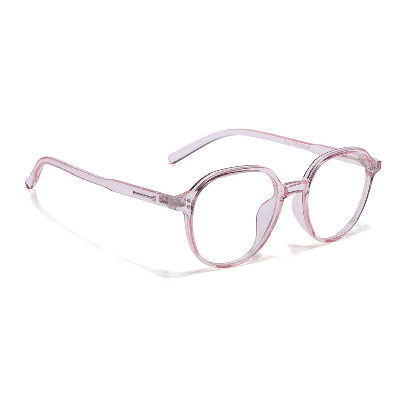 Eyejack Canment Pink Round Eyeglasses for Women (CM20011FCL1836-C7)