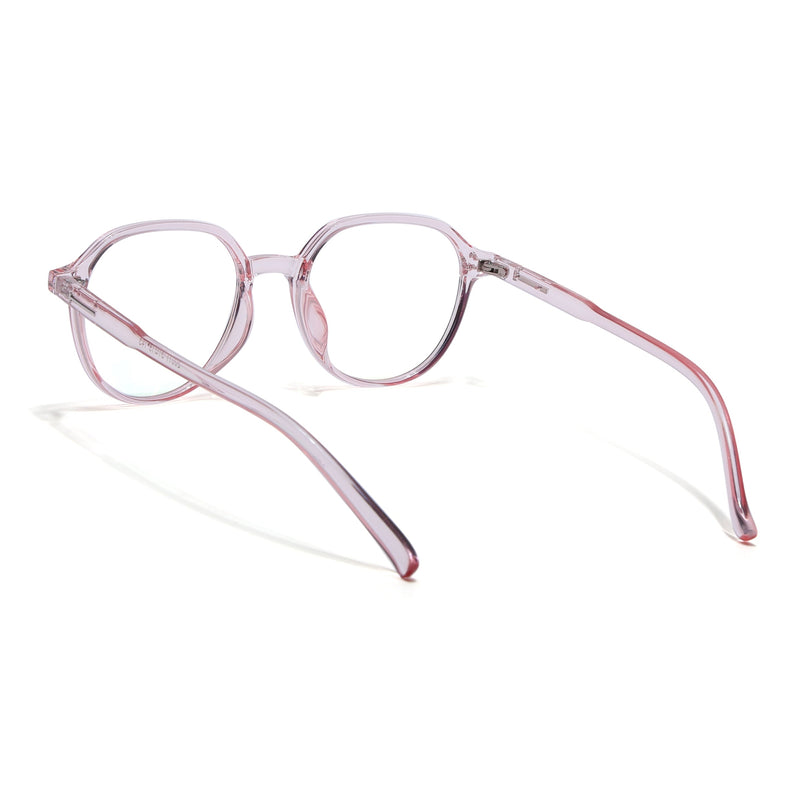 Eyejack Canment Pink Round Eyeglasses for Women (CM20011FCL1836-C7)