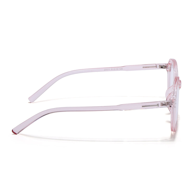 Eyejack Canment Pink Round Eyeglasses for Women (CM20011FCL1836-C7)