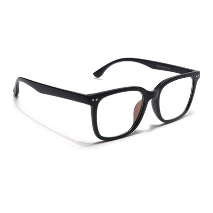 Eyejack Canment Matt Black Square Eyeglasses for Men & Women (CM20018FCL1839-C2)