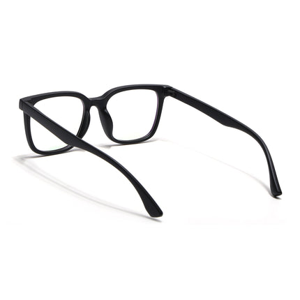 Eyejack Canment Matt Black Square Eyeglasses for Men & Women (CM20018FCL1839-C2)