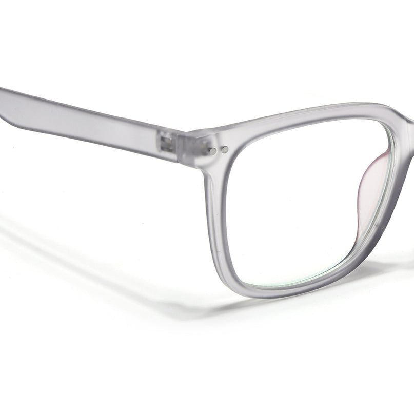 Eyejack Canment Grey Square Eyeglasses for Men & Women (CM20018FCL1840-C3)