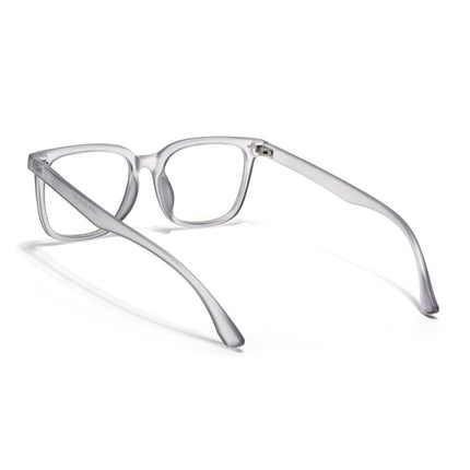 Eyejack Canment Grey Square Eyeglasses for Men & Women (CM20018FCL1840-C3)