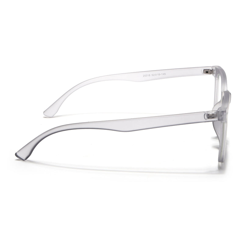Eyejack Canment Grey Square Eyeglasses for Men & Women (CM20018FCL1840-C3)