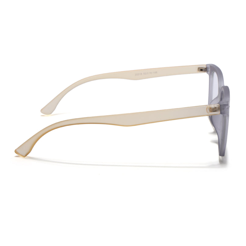 Eyejack Canment Grey Square Eyeglasses for Men & Women (CM20018FCL1841-C4)