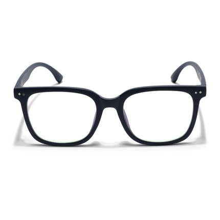 Eyejack Canment Navy Blue Square Eyeglasses for Men & Women (CM20018FCL1842-C5)
