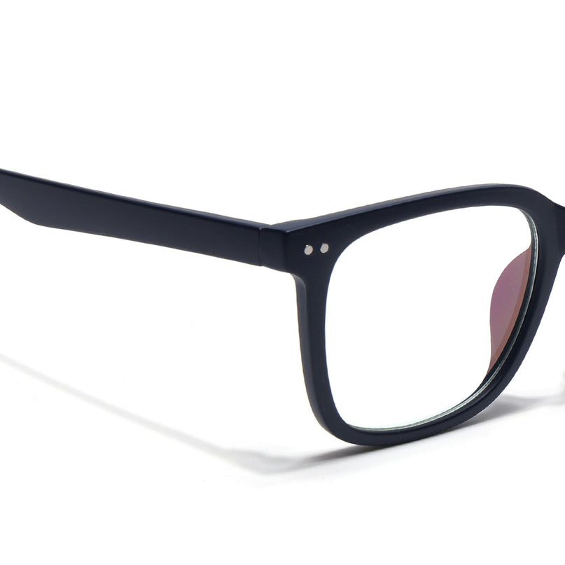 Eyejack Canment Navy Blue Square Eyeglasses for Men & Women (CM20018FCL1842-C5)