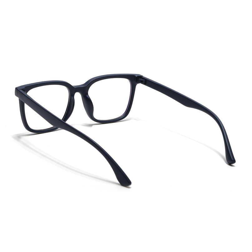 Eyejack Canment Navy Blue Square Eyeglasses for Men & Women (CM20018FCL1842-C5)