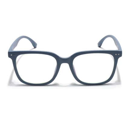 Eyejack Canment Sky Blue Square Eyeglasses for Men & Women (CM20018FCL1843-C6)