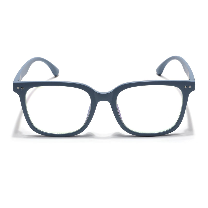 Eyejack Canment Sky Blue Square Eyeglasses for Men & Women (CM20018FCL1843-C6)