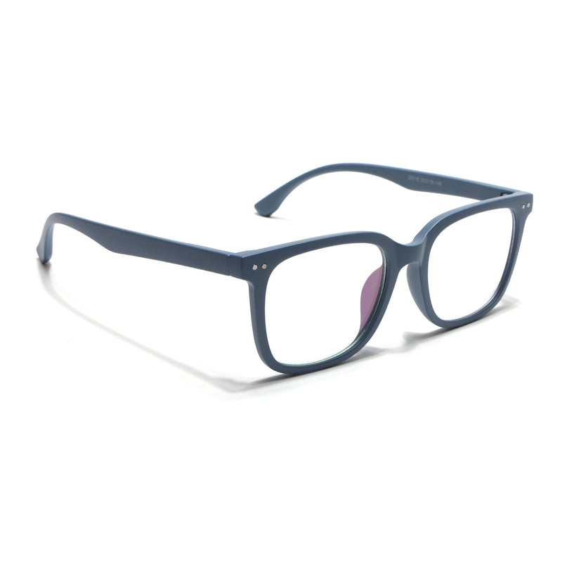 Eyejack Canment Sky Blue Square Eyeglasses for Men & Women (CM20018FCL1843-C6)