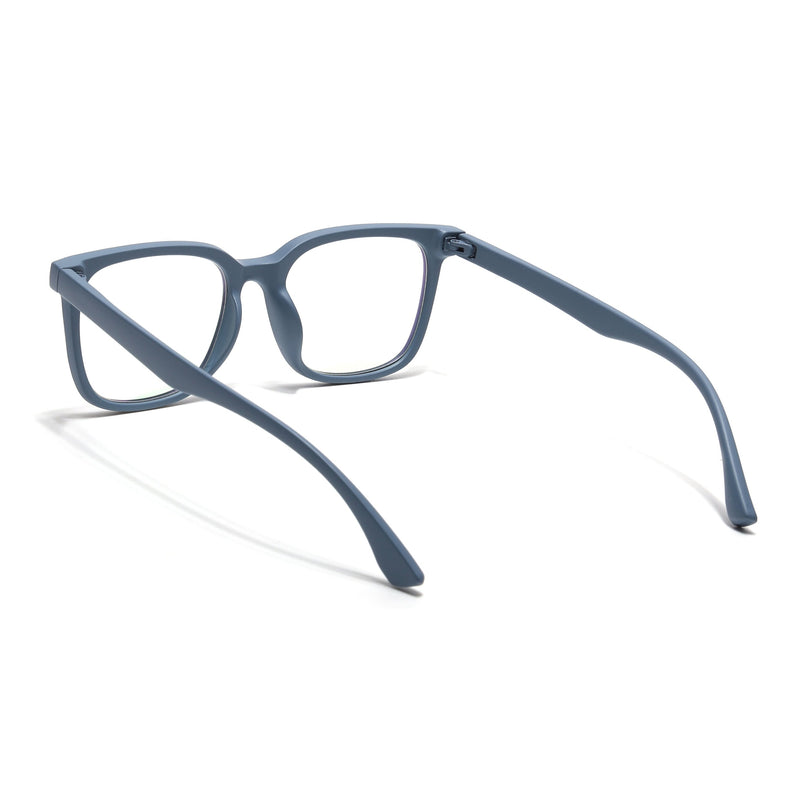 Eyejack Canment Sky Blue Square Eyeglasses for Men & Women (CM20018FCL1843-C6)