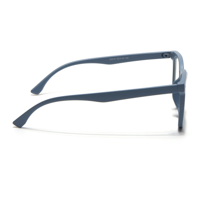 Eyejack Canment Sky Blue Square Eyeglasses for Men & Women (CM20018FCL1843-C6)