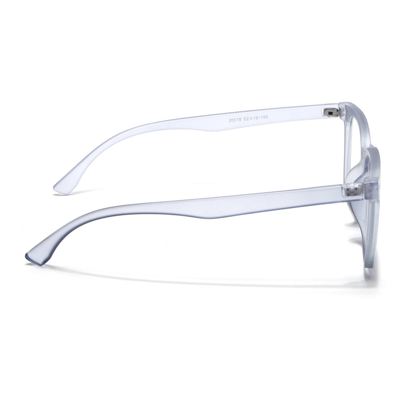 Eyejack Canment Blue Square Eyeglasses for Men & Women (CM20018FCL1844-C7)