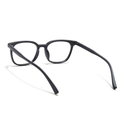 Eyejack Canment Matt Black Square Eyeglasses for Men & Women (CM20019FCL1849-C2)