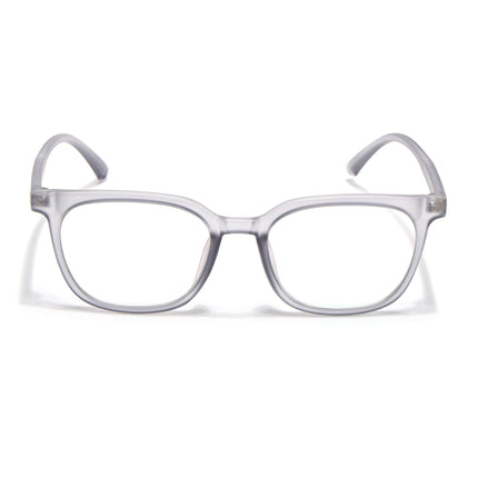 Eyejack Canment Grey Square Eyeglasses for Men & Women (CM20019FCL1850-C3)