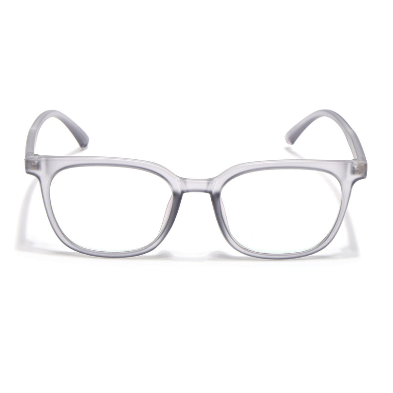 Eyejack Canment Grey Square Eyeglasses for Men & Women (CM20019FCL1850-C3)