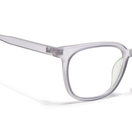 Eyejack Canment Grey Square Eyeglasses for Men & Women (CM20019FCL1850-C3)